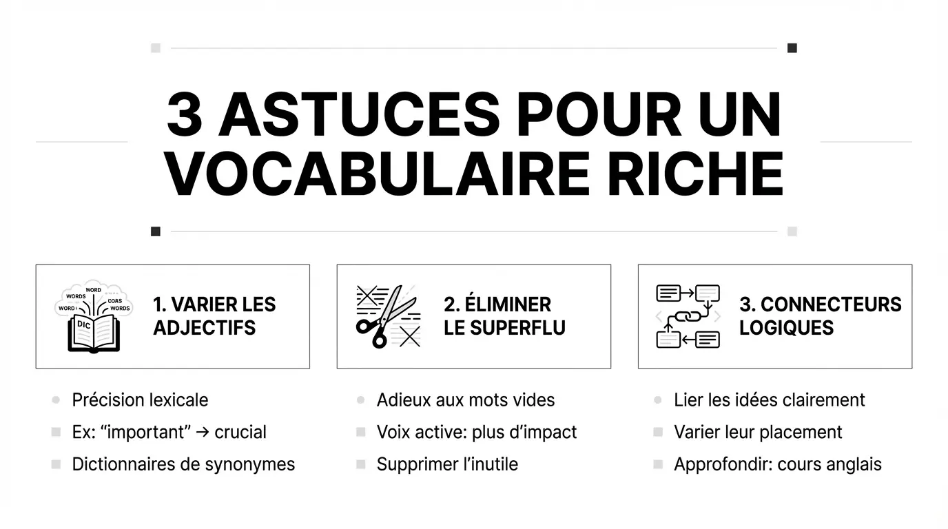 Conseils pour enrichir son vocabulaire anglais professionnel