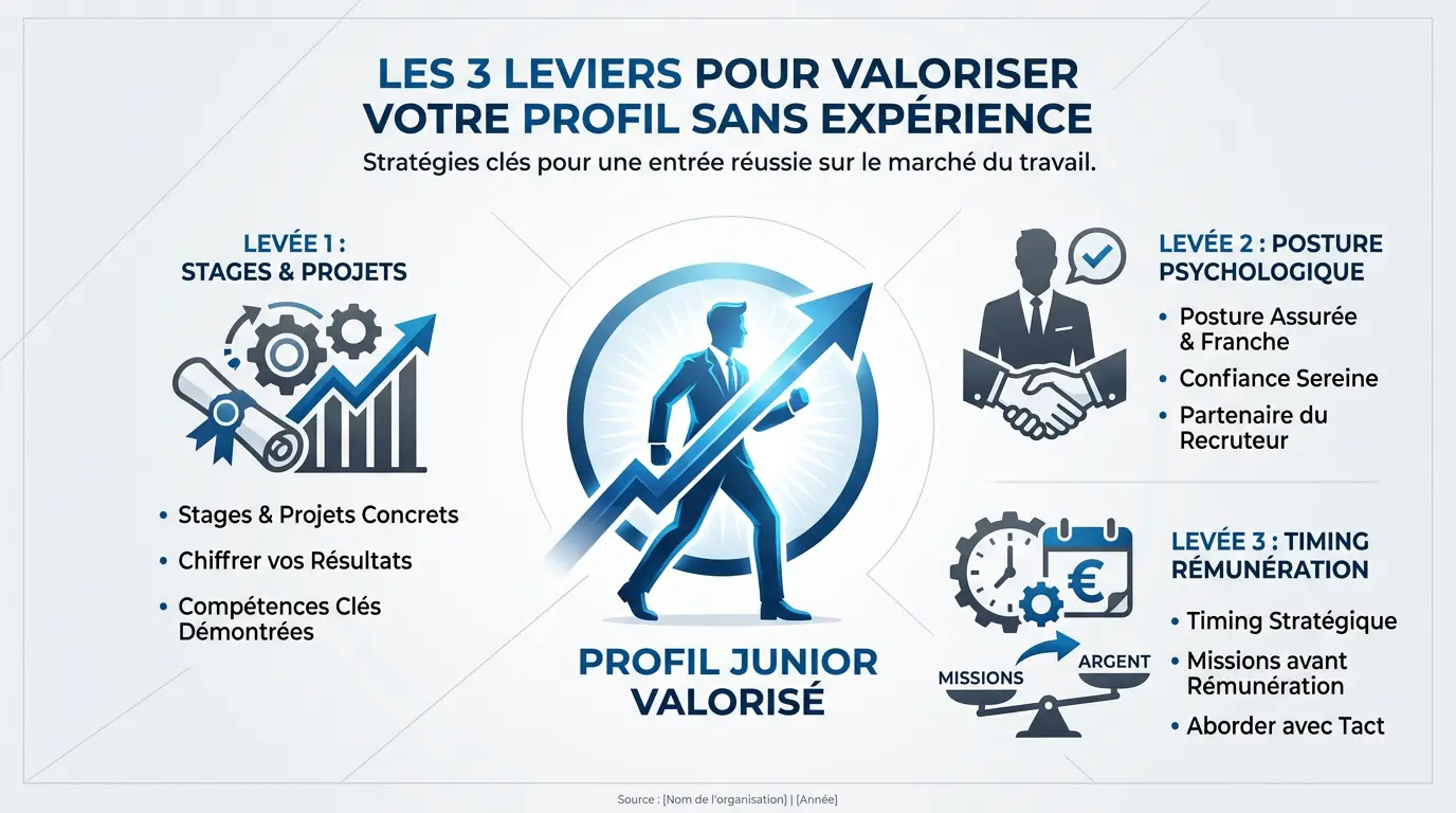 Conseils pour valoriser un profil junior sans expérience professionnelle lors d'une négociation salariale
