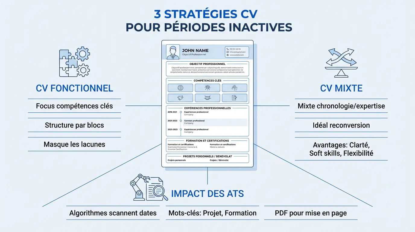 Trois modèles de CV pour valoriser une année de césure ou un trou dans le parcours