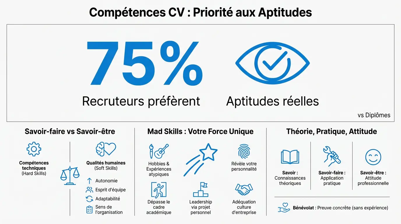 Recruteurs privilégiant les aptitudes réelles sur le CV