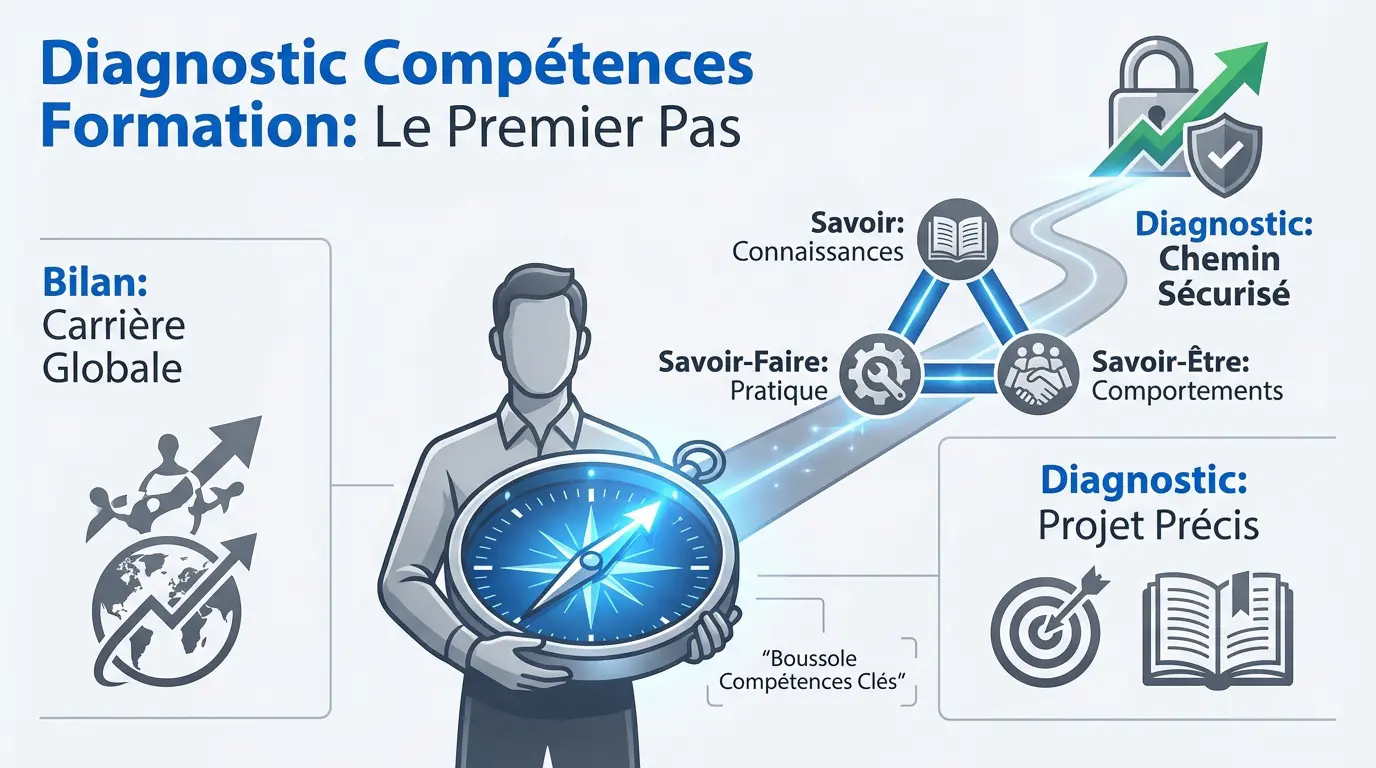 Diagnostic de compétences stratégique pour réussir sa formation professionnelle
