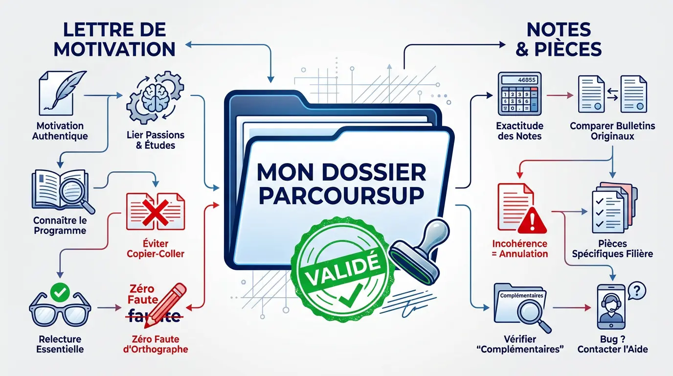 Dossier Parcoursup validé sans erreur