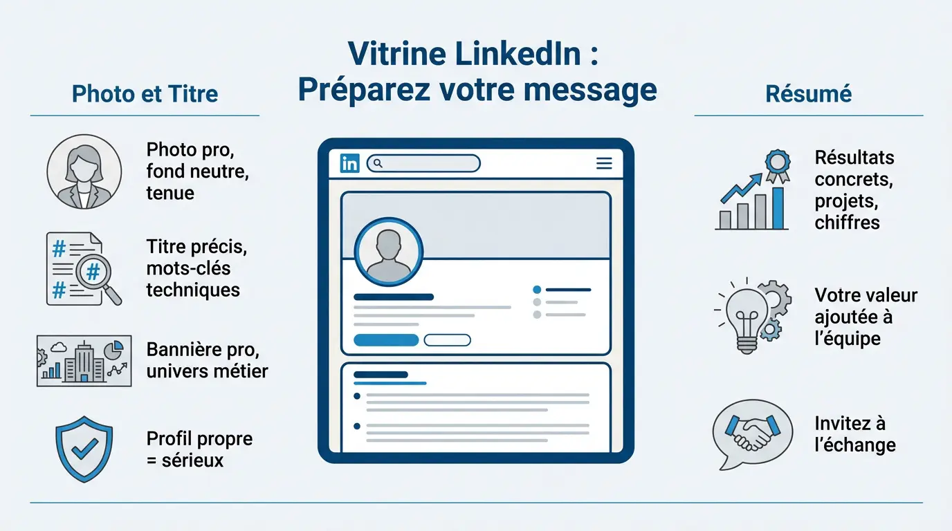 Optimisation du profil LinkedIn pour décrocher un stage