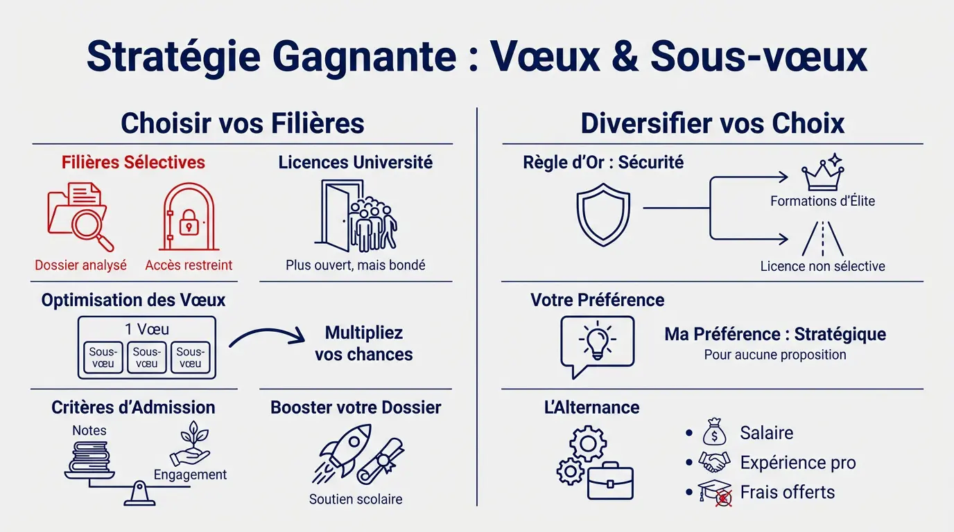 Conseils stratégiques pour réussir ses vœux Parcoursup