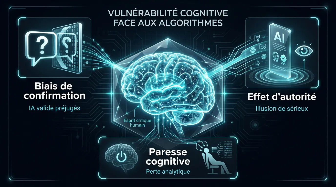Représentation de la vulnérabilité cognitive humaine face aux algorithmes de l'intelligence artificielle